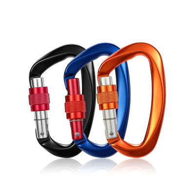 Un buen precio. Clips de carabinero de bloqueo personalizados para escalada de la industria pesada y gancho de seguridad de hamaca en línea