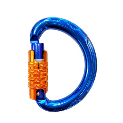 Un buen precio. Cerradura personalizada en forma de D Carabiner de aluminio de escalada Snap Hook para actividades al aire libre en línea