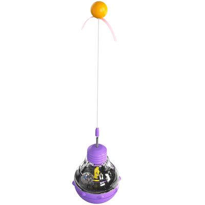 Un buen precio. Bastón con muelle, juguete de rompecabezas - Esfera divertida para gatos - Ejercicio y entretenimiento en línea