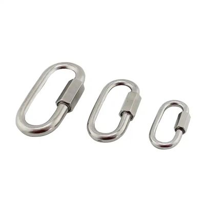 Un buen precio. Hardware de aparejo 3.5mm Enlace rápido acero inoxidable 304 Snap Hook Carabiner C Hook en línea