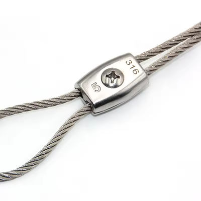 Un buen precio. Accesorios de cuerda de alambre 304 316 de acero inoxidable Simplex de perno único en línea