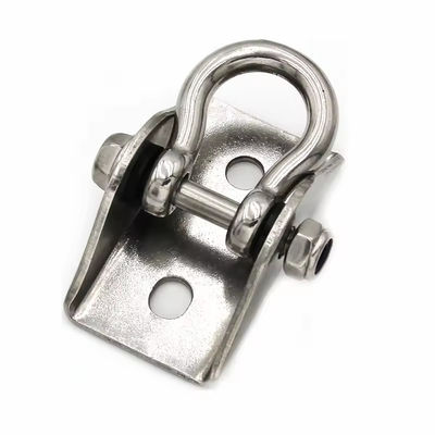 Un buen precio. Fabrica de acero inoxidable de trabajo pesado 304 316 colgador de colgador de arco de tipo de cepillo gancho colgante giratorio para hamaca de yoga en línea