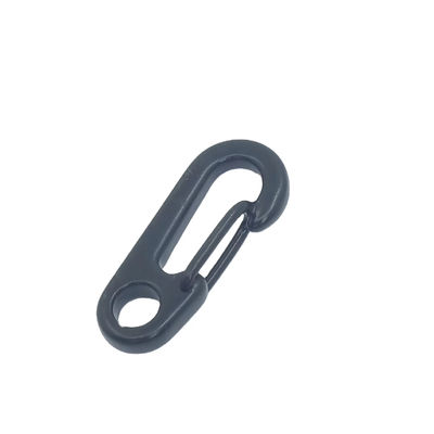 Un buen precio. Mini Carabiner Negro Clavier Clavier Anillo de llave clip Snap Hook EDC Hardware en línea