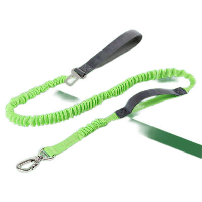 Un buen precio. Elastic Leash para perros a prueba de explosiones de aleación de plata Entrenamiento de gancho, seguridad del automóvil en línea
