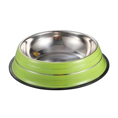 Un buen precio. Diseño antideslizante de cuenco de mascotas con cepillado elegante para gatos y perros hecho de acero inoxidable en línea