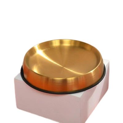 Un buen precio. Animales pequeños anti derrames de acero inoxidable Cat Bowl NO tiempo de ajuste Protección de bigotes en línea