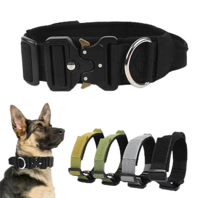 Un buen precio. Collar táctico confortable y duradero para perros grandes, ajustable, transpirable y reflectante para mayor seguridad en línea