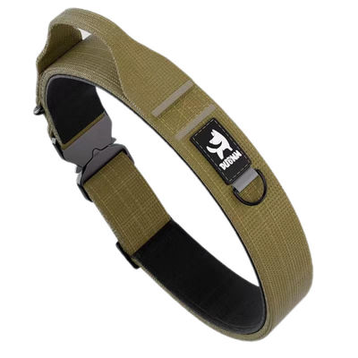 Un buen precio. Collar táctico respiratorio muy cómodo para perros grandes: resistente, ajustable y reflectante para la seguridad en línea