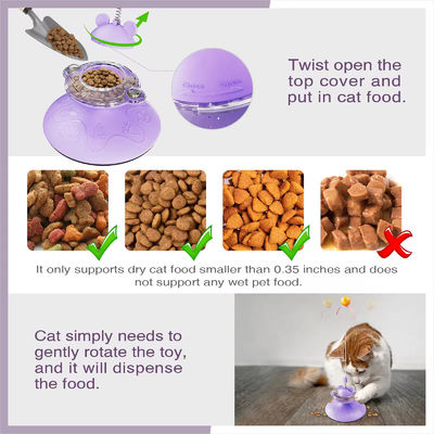 Un buen precio. Diseño giratorio Interactivo Juguetes para gatos Entrenamiento de alta elasticidad Gato Teaser Varita Juguetes para gatos para jugar en interiores en línea