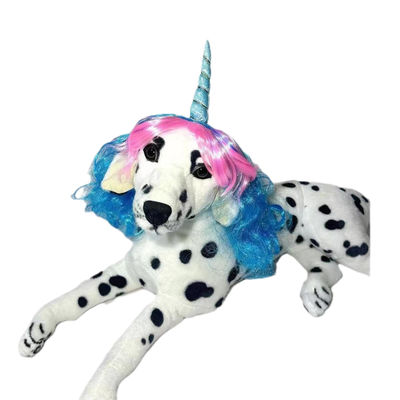 Un buen precio. Peruca de mascotas de color para gatos y perros Vibrante ajustable duradera Ideal para fotos de fiestas en línea