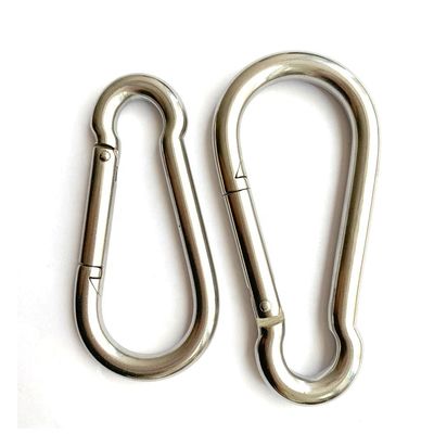 Un buen precio. Tecnología de tratamiento electrolítico Acero inoxidable DIN5299C Carabiner Gancho de resorte en línea