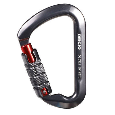 Un buen precio. Carabiner de aluminio de aviación de 30KN en forma de D para tiradas rápidas y usos versátiles de escalada en línea