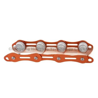 Un buen precio. Protector de cuerda de cadena de cuatro ranuras de aleación de aluminio duradero para equipos de escalada de rescate al aire libre en línea