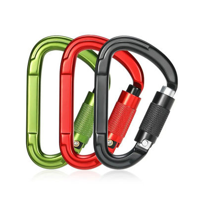 Un buen precio. Carabinero de gancho de forma D de aleación de aluminio de 25kN para escalada profesional en línea