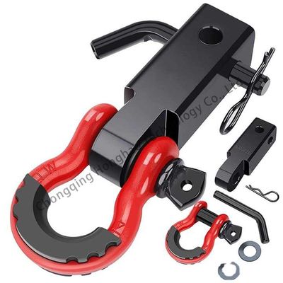 Un buen precio. Acero de aleación fuera de la carretera Arco de la cadena Clevis remolque de automóviles de plástico Proteger el aparejo 3/4 pulgadas en línea