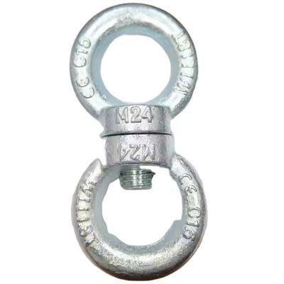 Un buen precio. Zinc acabado de trabajo pesado tipo de anillo oval roscado de elevación del ojo tuerca DIN 582 para el acero al carbono en línea