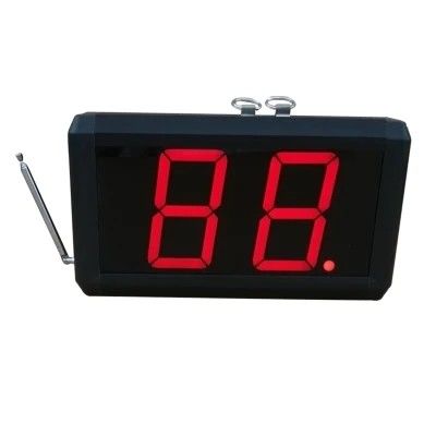 Un buen precio. Rango de 300-500m ABS Sistema de campana inalámbrica de plástico de pantalla de dos dígitos con botón de control en línea