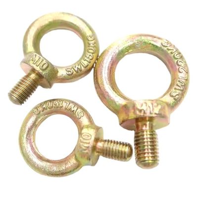 Un buen precio. Bolsillo de tornillo de ojo forjado de alta resistencia amarillo zincado de gota forjada JIS 1168 para construcción en línea