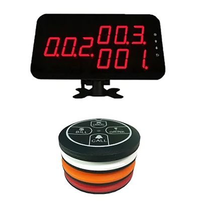 Un buen precio. Botón de llamada de servicio electrónico inalámbrico de plástico ABS para restaurante en línea