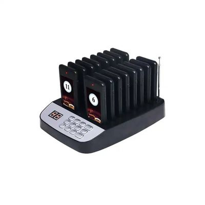 Un buen precio. Sistema de llamada inalámbrica de 500mAh con batería de litio para comida rápida Transmisor de larga distancia en línea