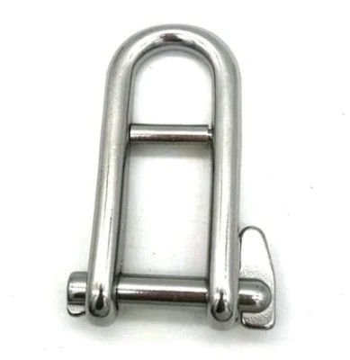 Un buen precio. Cadenas D largas de acero inoxidable con hardware de aparejo de tornillo en acabado pulido en línea