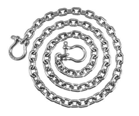 Un buen precio. Cadenas de anclaje de acero inoxidable 316 con anillo de cerradura avanzado y grilletes de diseño de hardware marino en línea