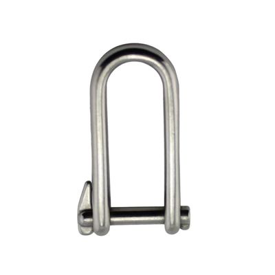 Un buen precio. Sillón de sombreado de hardware marino 316 de acero inoxidable, grilletes D largos con cadena de alfiler de tornillo de ojo y anclaje plano de la barandilla en línea