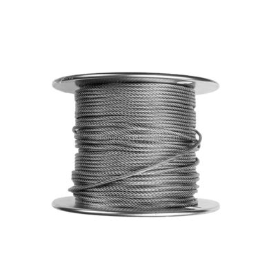 Un buen precio. Cable de acero revestido de zinc de construcción de acero carbono de grado 6 x 19 en línea
