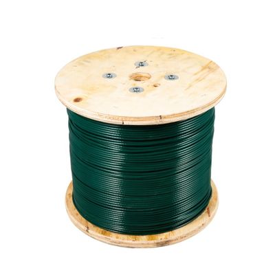 Un buen precio. Cable de acero revestido de PVC galvanizado PU cuerda de alambre revestida de plástico con GB estándar de diámetro 2mm-38mm 7*19 en línea