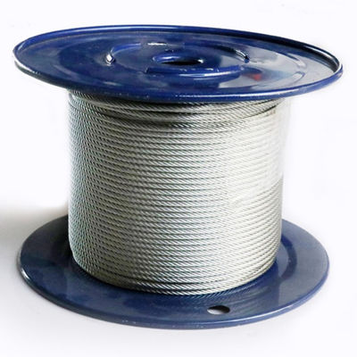 Un buen precio. 7x19 Cable de acero de cable galvanizado Tolerancia de construcción ± 1% 1/4 pulgadas Cable de avión en línea