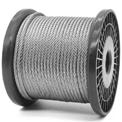 Un buen precio. 6x19 IWRC Cable de acero inoxidable cuerda de cables cuerda T/S 1570Mpa 1000mtrs en el carrete de madera contrachapada preformado en línea
