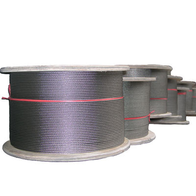 Un buen precio. 300 Serie 6x7 FC Cables de acero inoxidable Aisi304 Aisi316 Cables de acero inoxidable 3mm 4mm 5mm Largo 1000m / bobina O personalización en línea