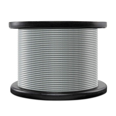 Un buen precio. 7x7 Cable de acero PVC recubierto Cable de acero 1/8