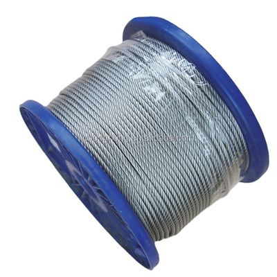 Un buen precio. 45 /60 /70 Acero de alto carbono cable de cable de avión galvanizado 1/8