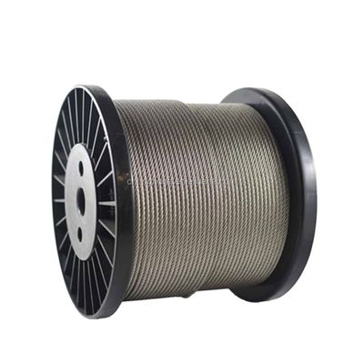 Un buen precio. Cuerdas de cable de acero sin galvanizar o galvanizada 6x19 con longitud del núcleo de acero 1000m/carrete o según su solicitud en línea