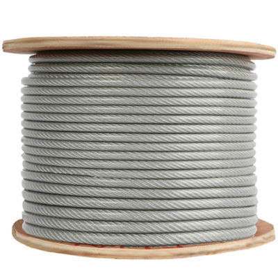 Un buen precio. 7x7 / 7x19 PVC recubierto de acero cuerda de alambre 5/32 pulgadas a 7/16 pulgadas de acero galvanizado cuerda de cable de acero vinilo recubierto de cables de aeronaves en línea