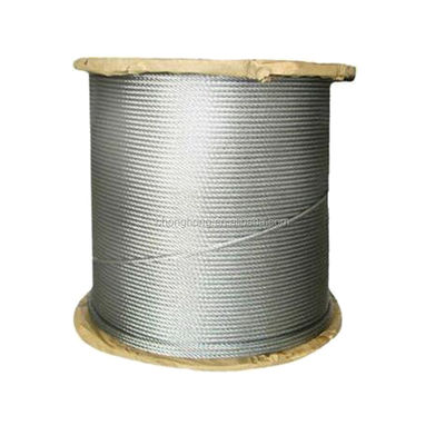 Un buen precio. Acero de alto carbono 7x7 Construcción Acero galvanizado cuerda de alambre 3mm 4mm 5mm 6mm para diversas aplicaciones en línea