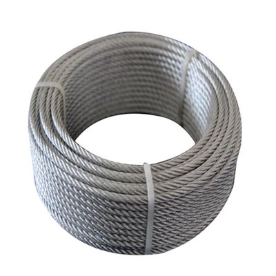 Un buen precio. Acero de alto carbono de grado 6 * 19 cuerda de alambre de 3 mm-16 mm para equipos de gimnasio cables de tornillo galvanizado por inmersión en caliente / galvanizado eléctrico en línea