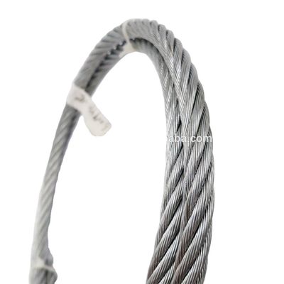 Un buen precio. OEM Acero carbono 6x24 7FC Cuerdas de alambre de acero sin galvanizar y galvanizado DIN3068 Cuerdas de alambre de acero brillante para sus requisitos en línea