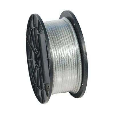 Un buen precio. Cable revestido de cable de acero inoxidable galvanizado 7X7 con revestimiento de PVC para ropa de pesca blanda en línea