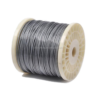 Un buen precio. No aleación 2mm 6x7 Transparente PVC revestimiento de alambre de acero galvanizado para el rendimiento de larga duración en línea