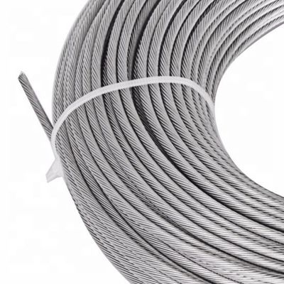 Un buen precio. 6x19 1570Mpa Cuerdas de alambre de acero inoxidable 7mm Polido estándar AiSi Envasado 1000 metros en bobina de madera en línea