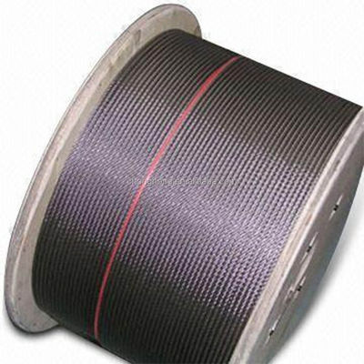 Un buen precio. 12mm Cables de acero 6x19 IWRC Cables de acero inoxidable T/S 1570Mpa Embalaje 1000mtrs en carrete de contrachapado Preformado en línea