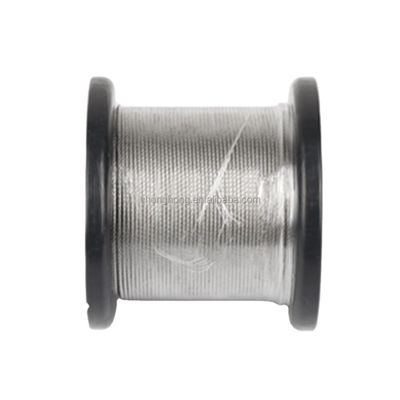 Un buen precio. 6X36 SW IWRC Cable de acero inoxidable 7x37 316 cuerda de alambre de acero inoxidable con excelente relación resistencia-peso en línea