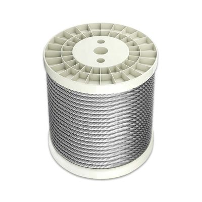 Un buen precio. Cables de cable de alambre de acero inoxidable garantizados para elevadores/grúas/núcleo de acero marino 7 alambre/19 alambre Construcción y larga duración en línea