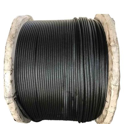 Un buen precio. 26mm 6x37 FC cuerda de alambre de acero sin galvanizado Cables de acero con aceite negro Construcción especial de acero de encabezado frío 26mm en línea