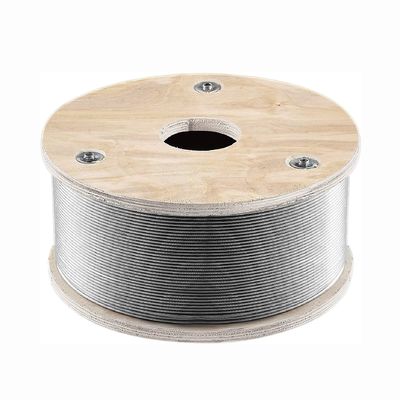 Un buen precio. Cordón de alambre de acero inoxidable T316 personalizable 1/8'' 500ft 1x19 hebras núcleo 2100 libras resistencia a la rotura para la barandilla cubierta en línea