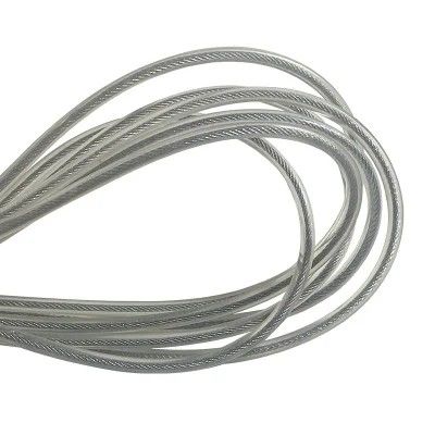 Un buen precio. Cables de acero inoxidable de color transparente con recubrimiento de PP 0,8 mm 1x19 cuerda de cortina para acero al carbono rojo sin aleación en línea