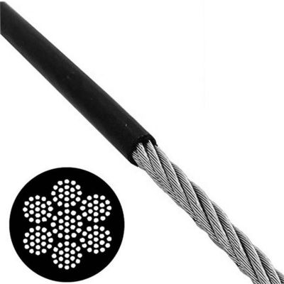 Un buen precio. EN estándar 7x19 gimnasio cable de acero de acero Tpu recubierto de cable de acero flexible ± 1% para sus requisitos en línea