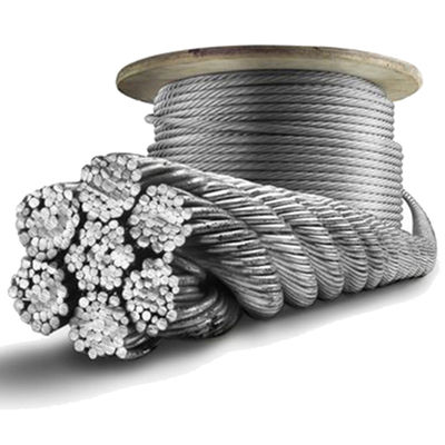 Un buen precio. Cable de acero inoxidable de 8 mm 7x19 Cuerdas de alambre de acero inoxidable AISI316 AISI304 para decoración dentro del diámetro de 3/32 pulgadas a 3/8 pulgadas en línea